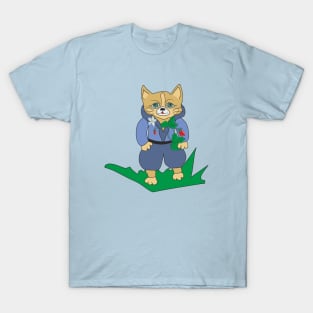 Cute cat in nature T-Shirt